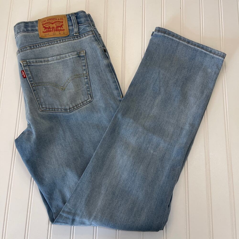 Levis‎ 511 Denim Jeans Country Cowboy Ranch Casual Boys 20 Regular 30X32